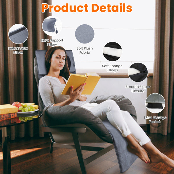 Full-Body Vibrating Massage Mat with Heat
