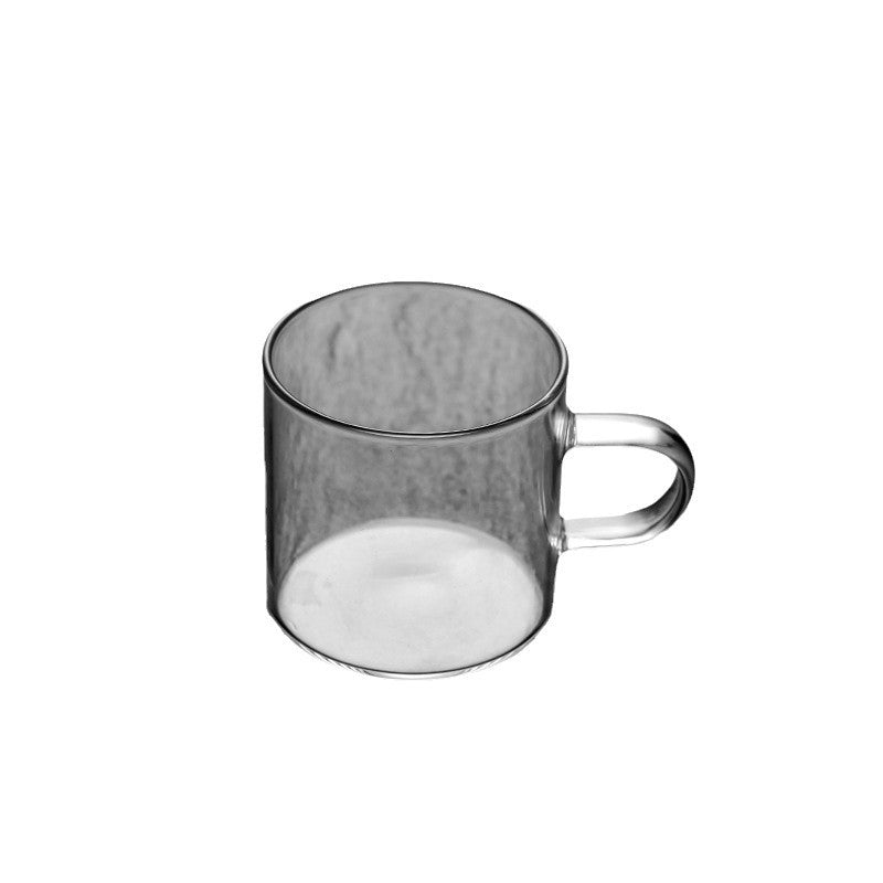 Clear Glass Tea Cups with Handle (Set)