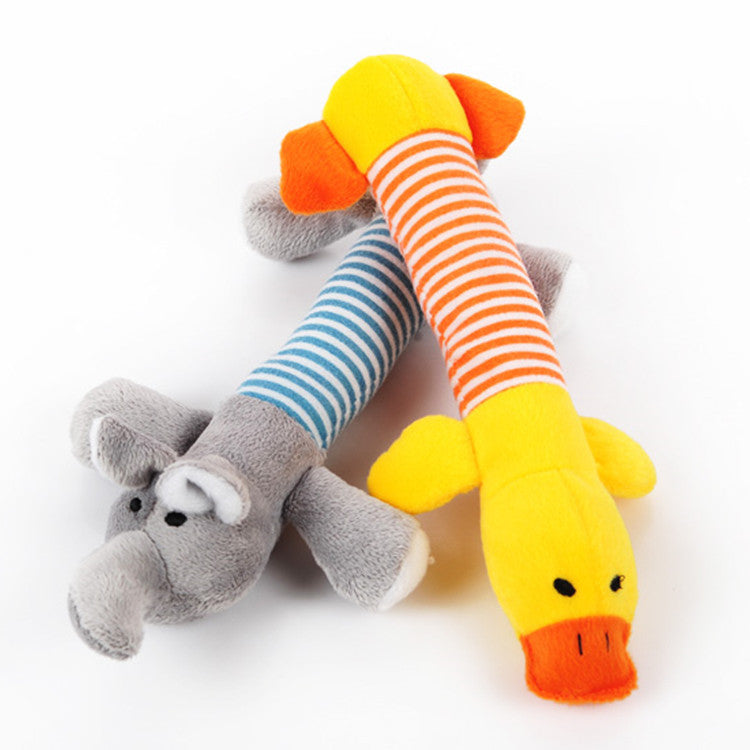 Long Elephant Plush Dog Toy