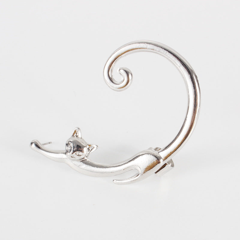 Punk Cat Ear Cuff Earring