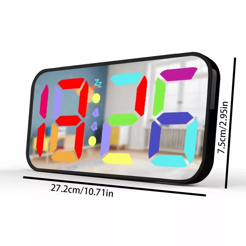 LED Mirror Table Clock