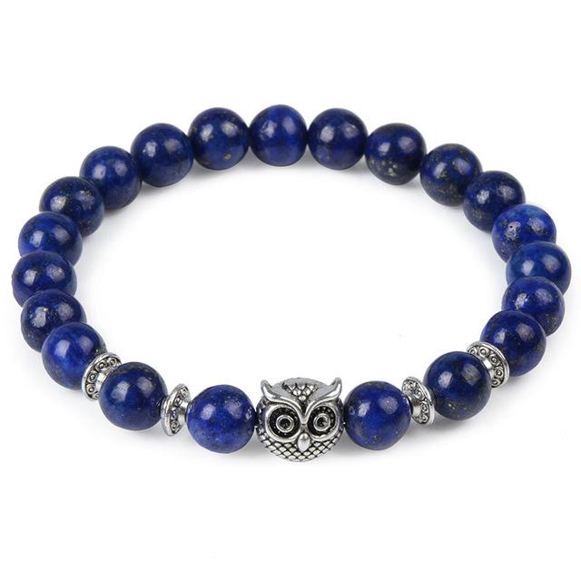 Natural Stone Animal Head Bracelet