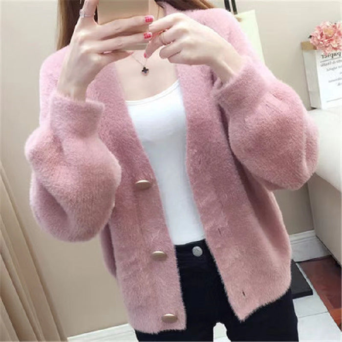 Women's Loose Knit Cropped Top