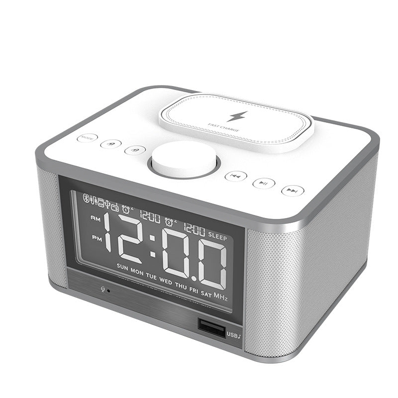 Alarm Clock Speaker with Wireless Charger