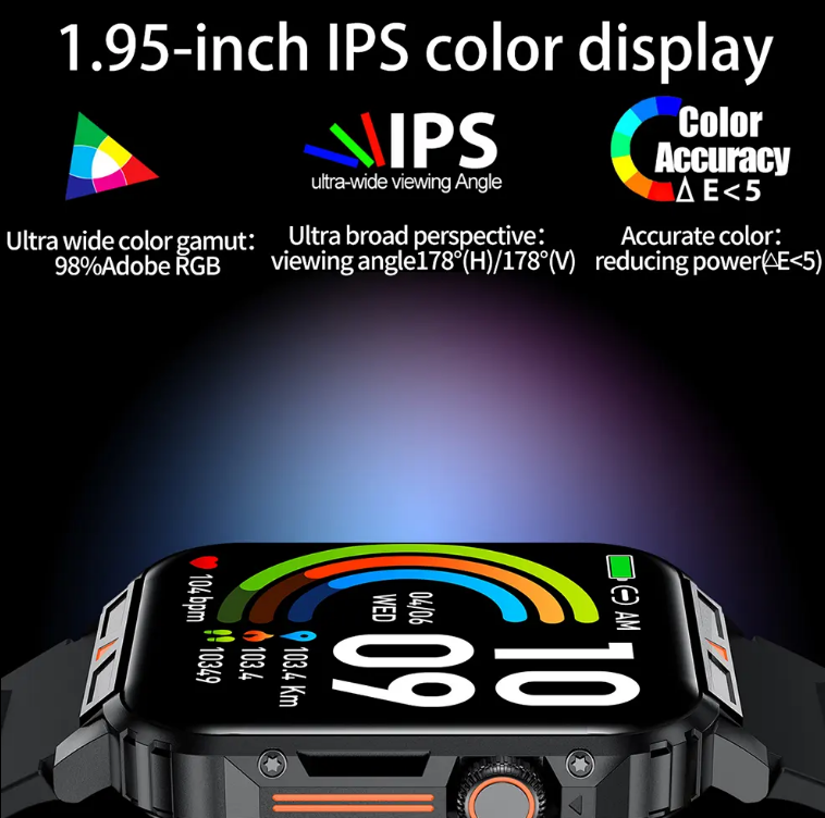 Rugged Outdoor Smartwatch with Bluetooth Calling