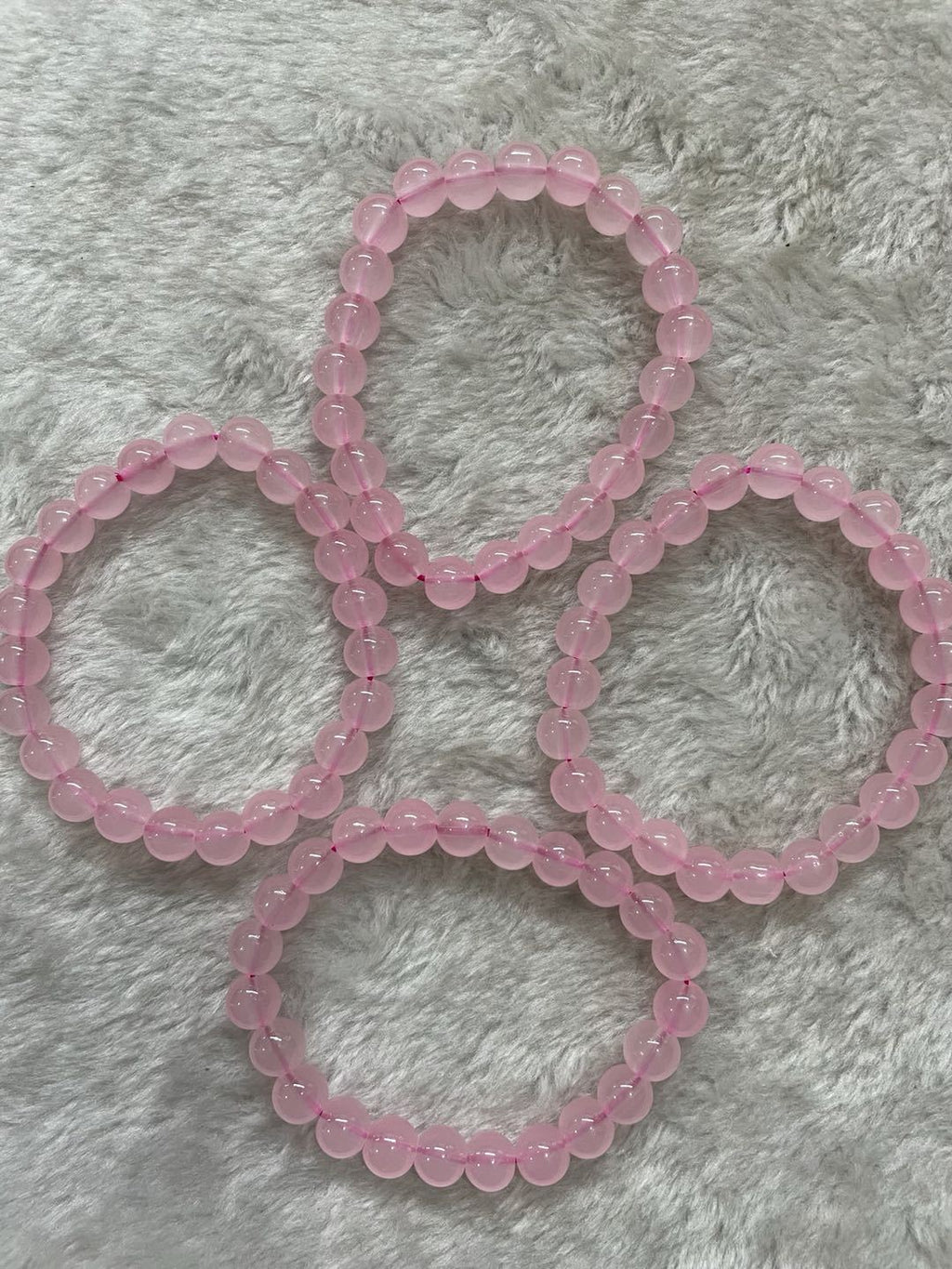 Rose Quartz Bead Bracelet
