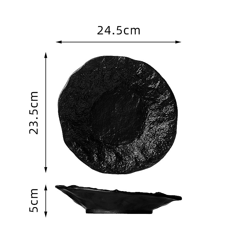 Rock-Glaze Ceramic Soup Plate