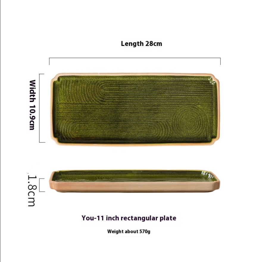 Rectangular Porcelain Sushi Plate
