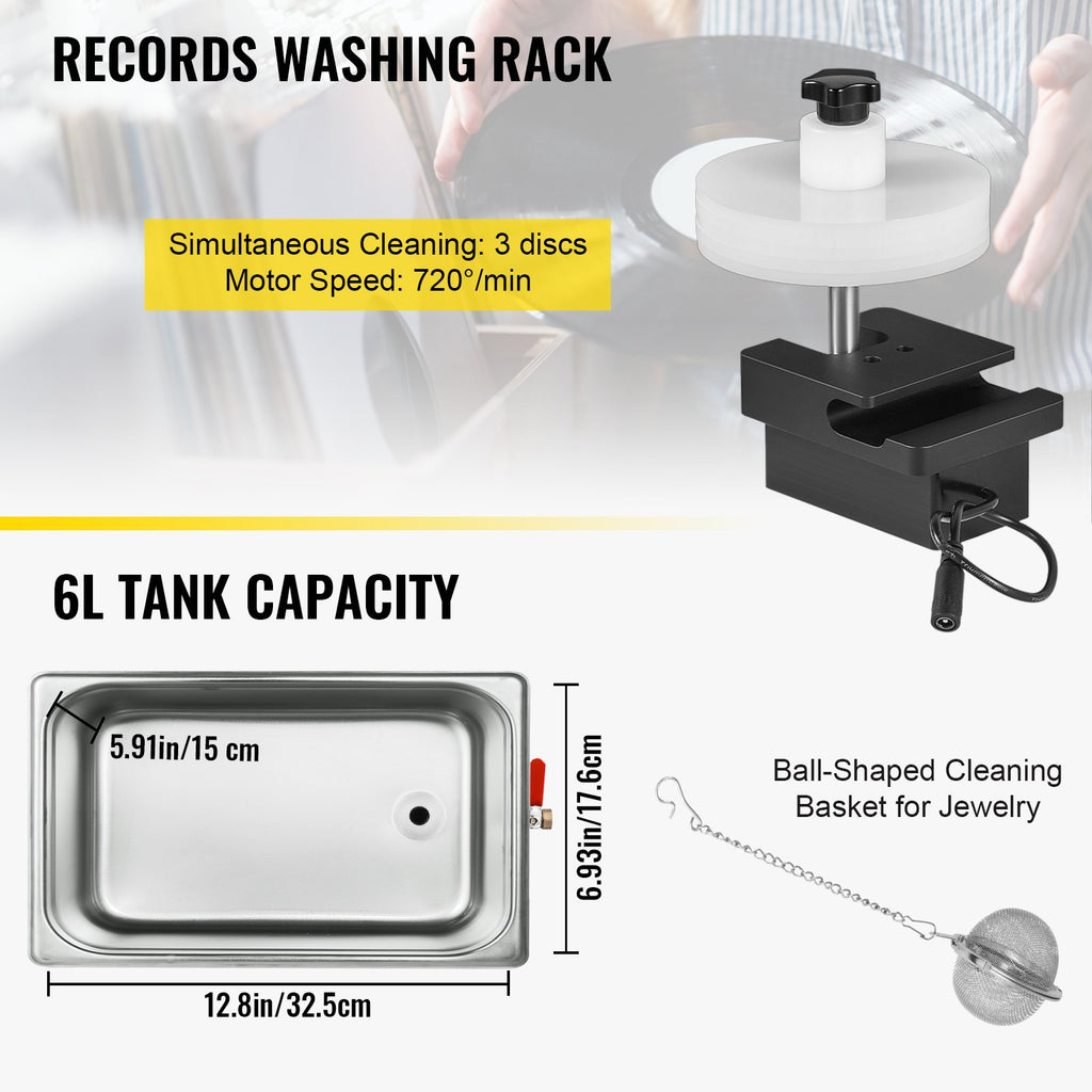 Ultrasonic Vinyl Record Cleaner