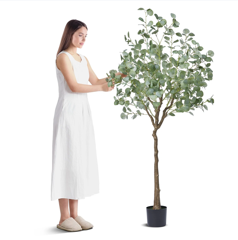 6 ft Artificial Eucalyptus Tree