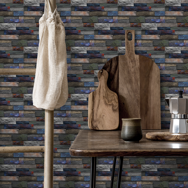 Peel & Stick Stone Brick Wallpaper