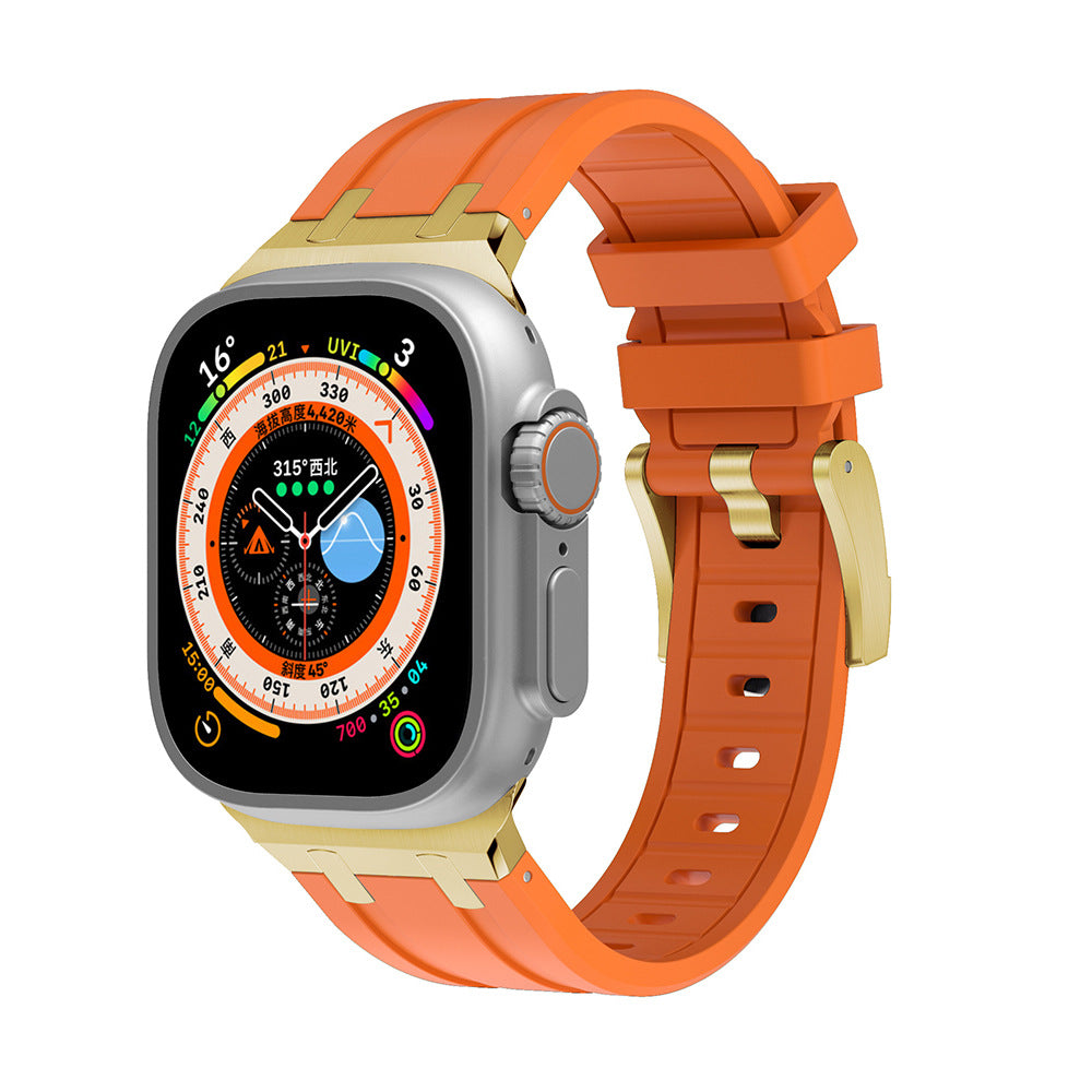 Two-Tone Silicone Smartwatch Band