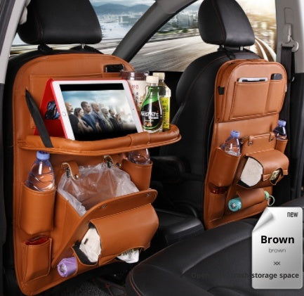 Faux Leather Seat-Back Car Organizer