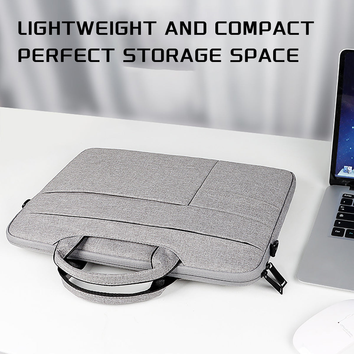 Slim Laptop Briefcase with Shoulder Strap