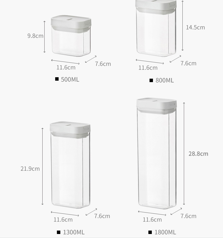 Airtight Pasta Storage Jars
