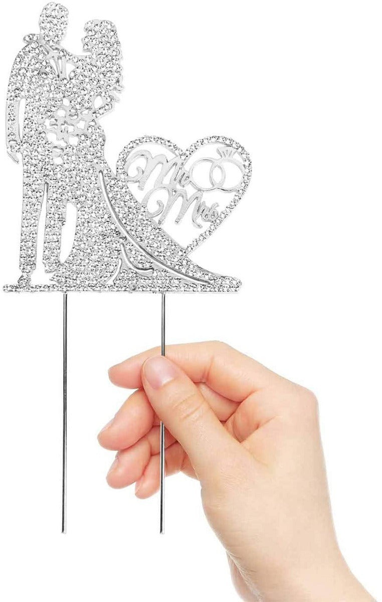 Mr & Mrs Wedding Cake Topper