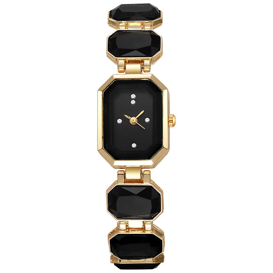 Gemstone-Color Bracelet Watch
