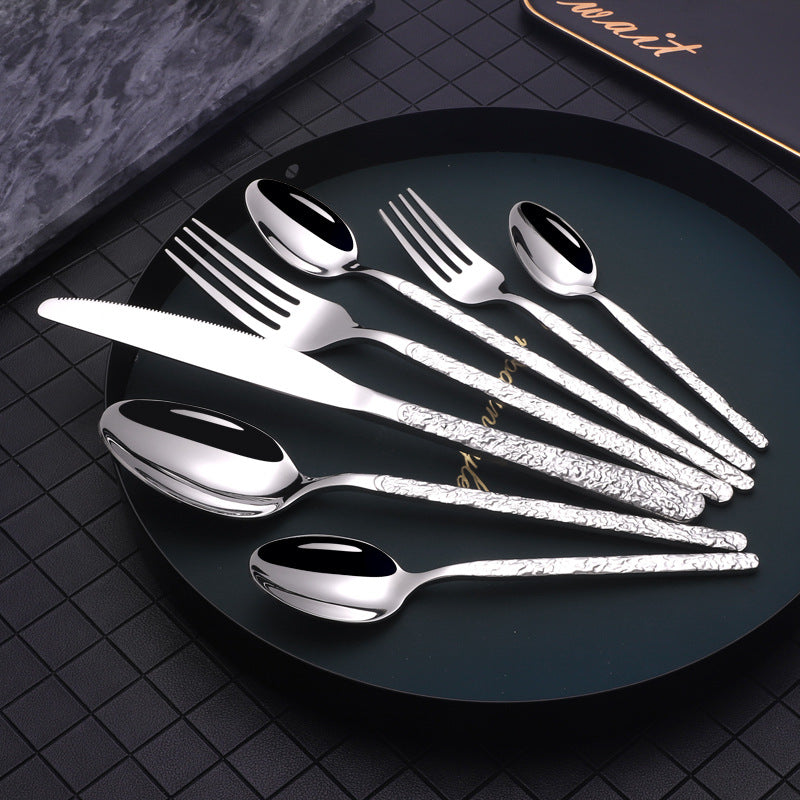 Embossed Steak Cutlery Set (7 pcs)