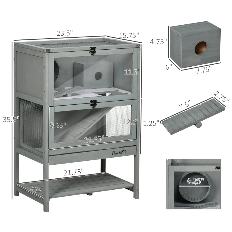 5-Tier Wooden Hamster Habitat
