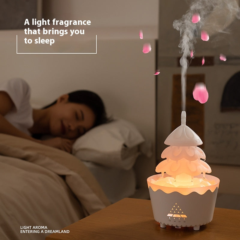 Wood-Grain Aroma Diffuser with Remote
