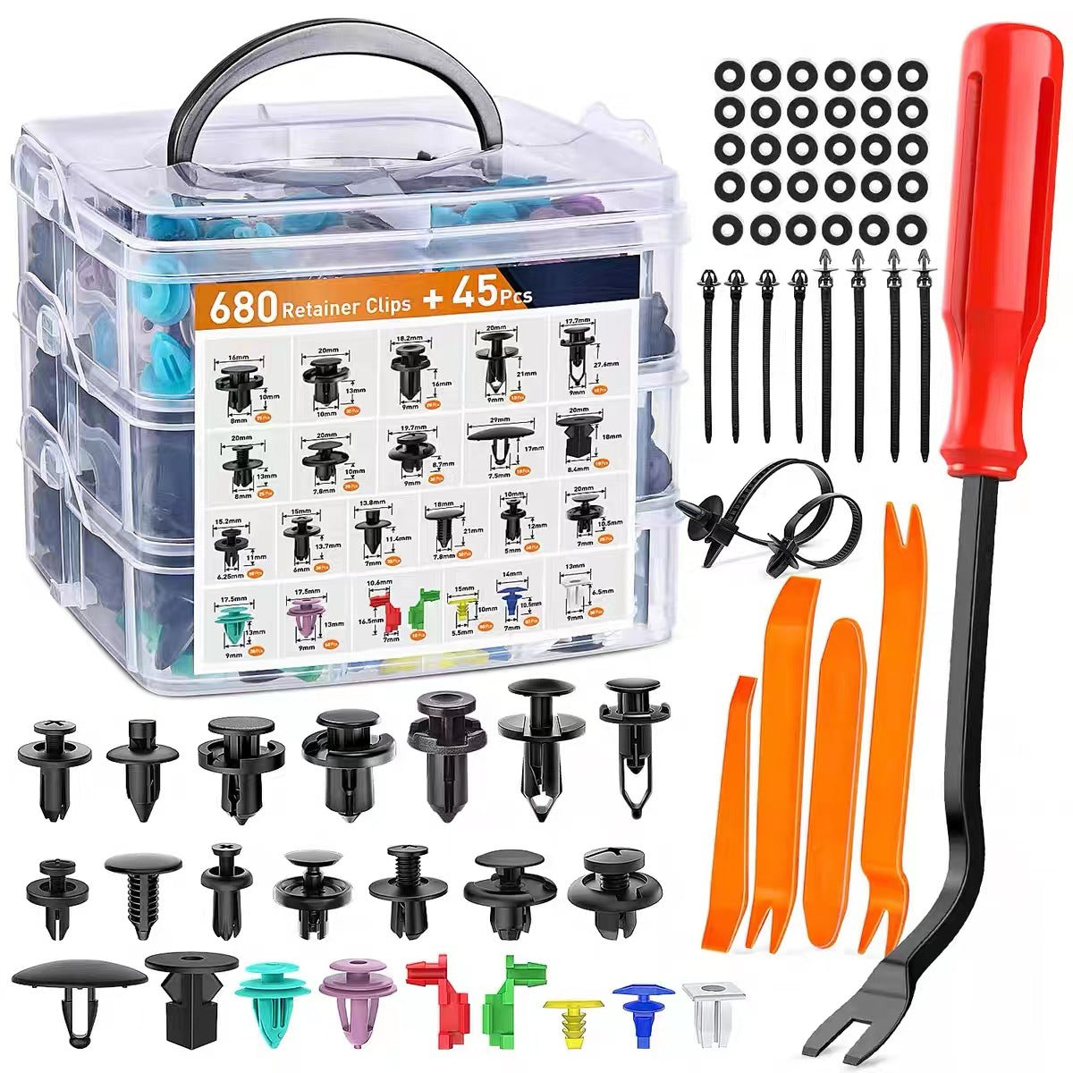 Car Bumper Clip Assortment Kit