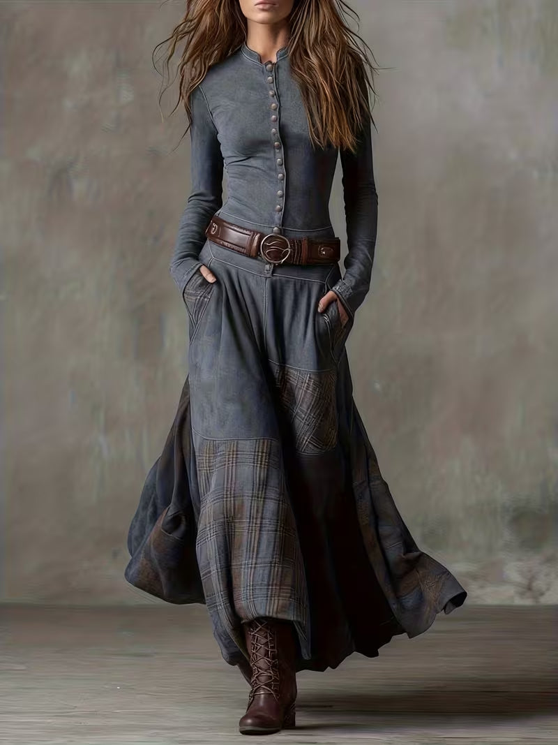 Women's Plaid Shirt Dress