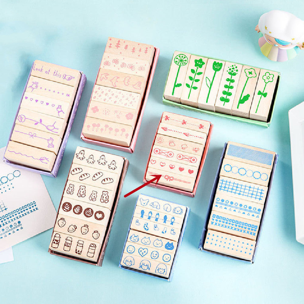 Mini Kingdom Wooden Stamp Set (6 pcs)