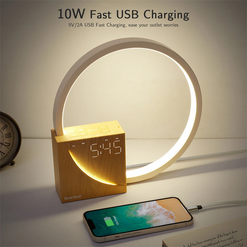Wood Touch Lamp with Nature Sounds