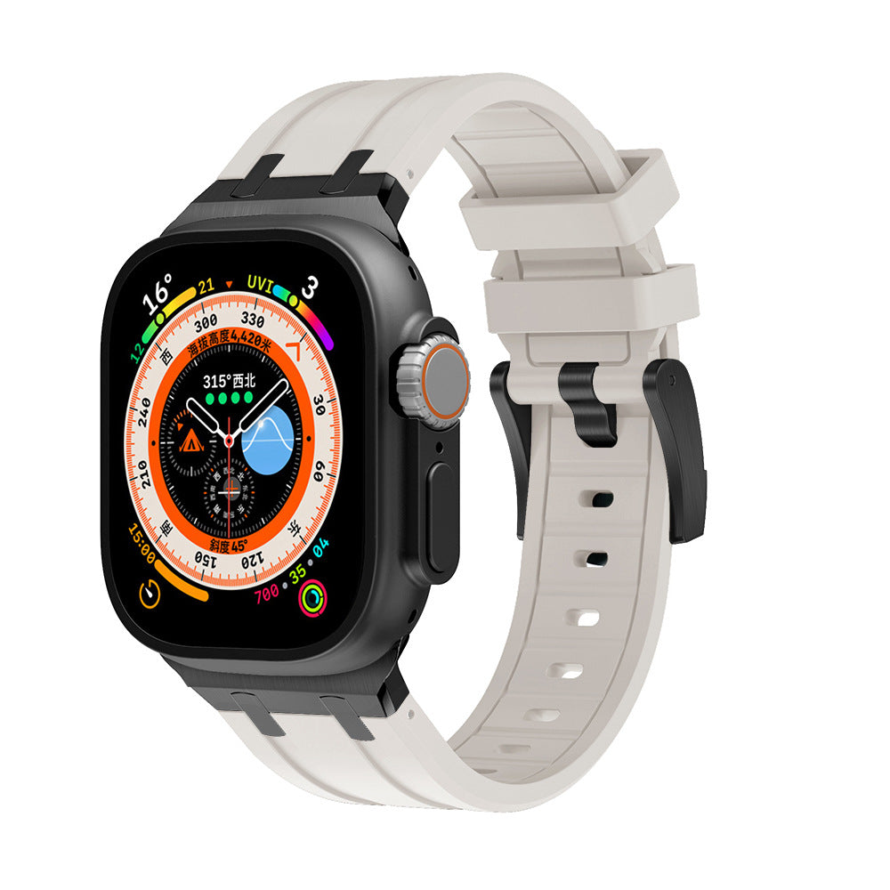 Two-Tone Silicone Smartwatch Band