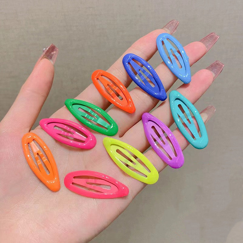 Kids' Colorful Snap Hair Clips (10-Pack)