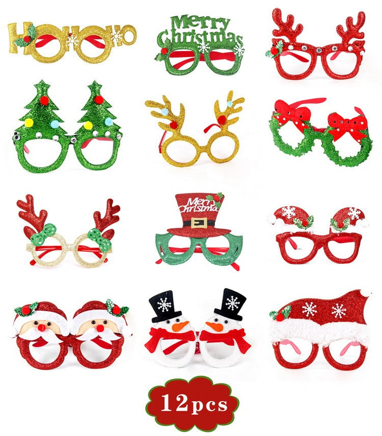 Christmas Party Glasses & Hat Set