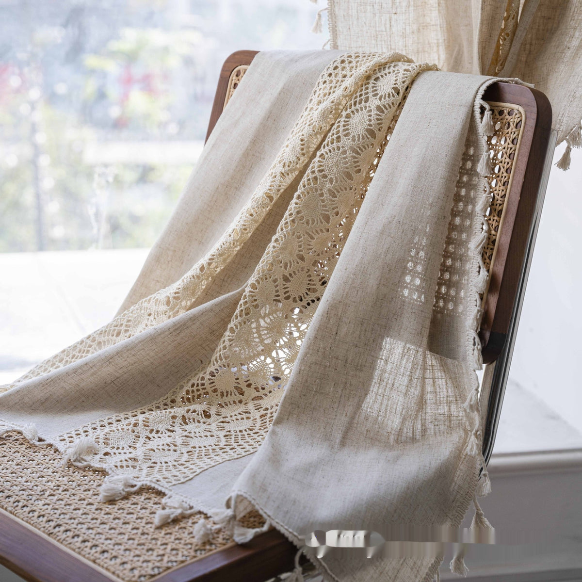 Crochet Café Curtain