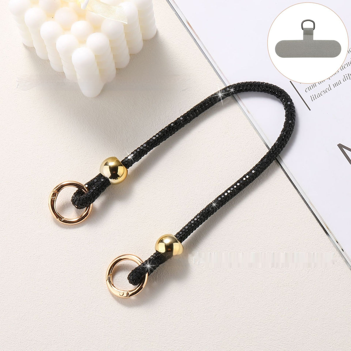 Rhinestone Phone Lanyard