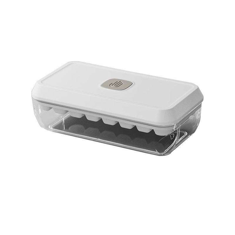 Silicone Ice Cube Tray with Lid & Bin