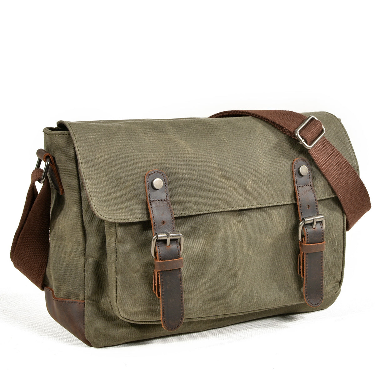 Washed Canvas Shoulder Bag