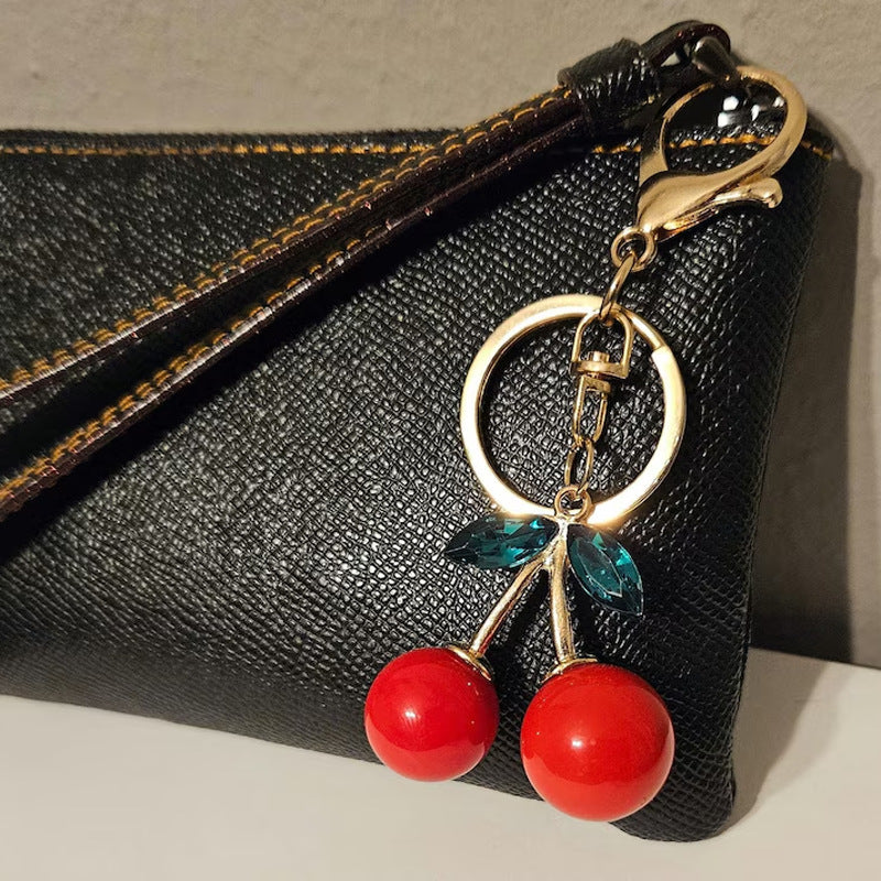 Glossy Cherry Keychain