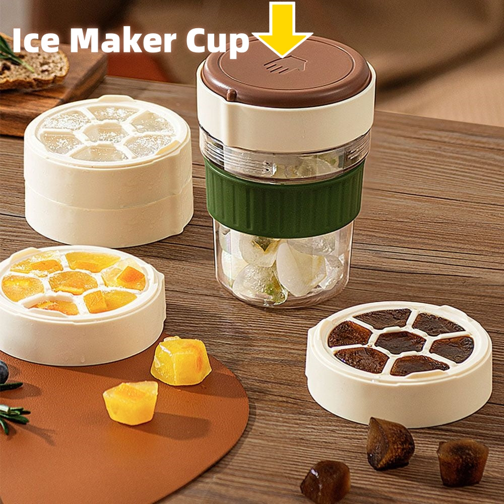 Iced Coffee Cup with Ice Tray