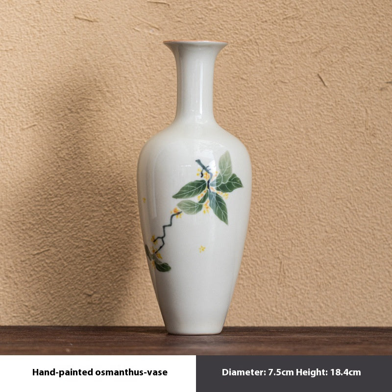 Retro Porcelain Flower Vase