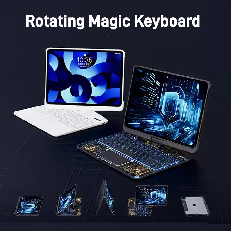 360° Keyboard Case with Trackpad for iPad