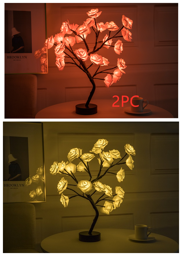 Rose Bonsai Tree Lamp