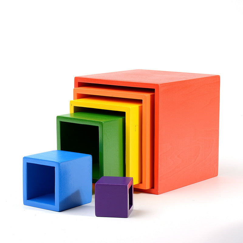 Wooden Rainbow Stacker