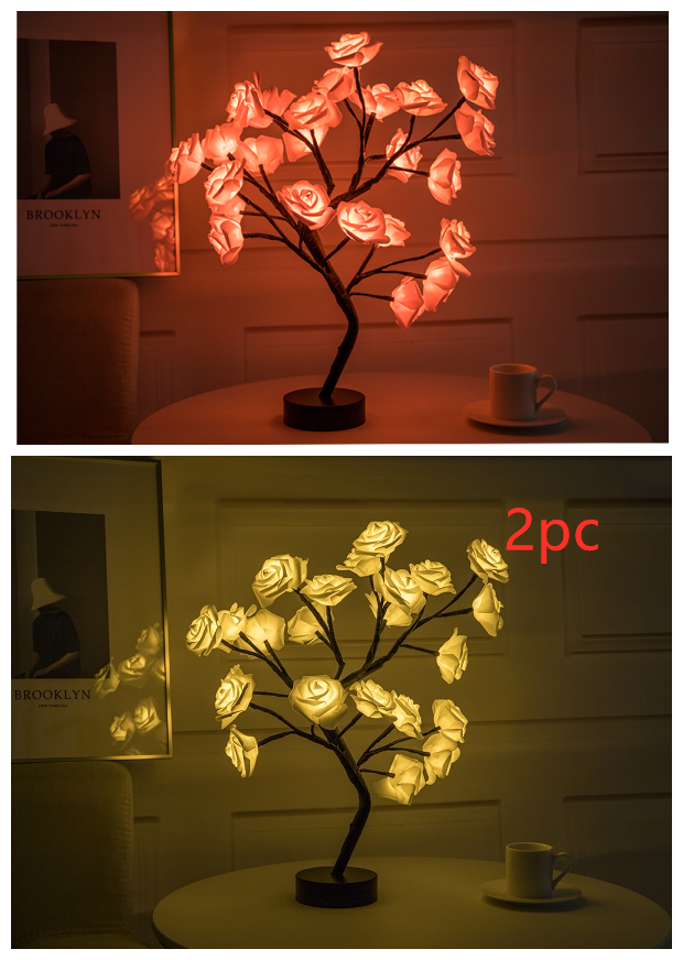 Rose Bonsai Tree Lamp