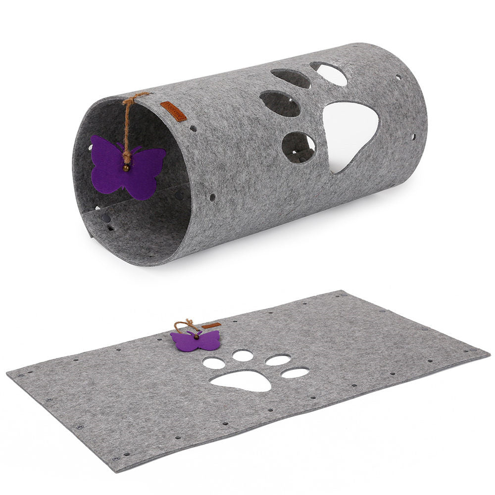 Build-Your-Own Felt Cat Tunnel