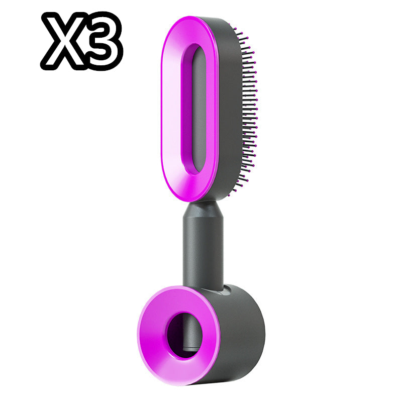 Self-Cleaning Cushion Hair Brush