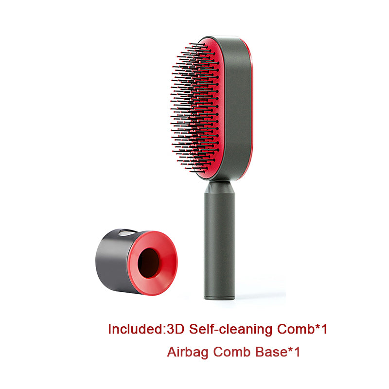 Self-Cleaning Cushion Hair Brush