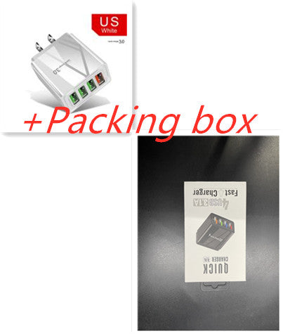 4-Port USB Wall Charger with LED
