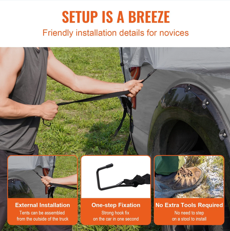 Pickup Truck Bed Tent (5.5–6 ft)