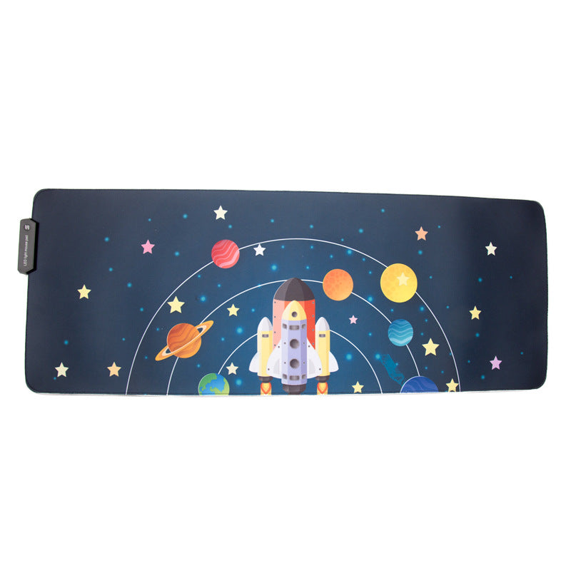 RGB Light-Up Desk Mouse Pad
