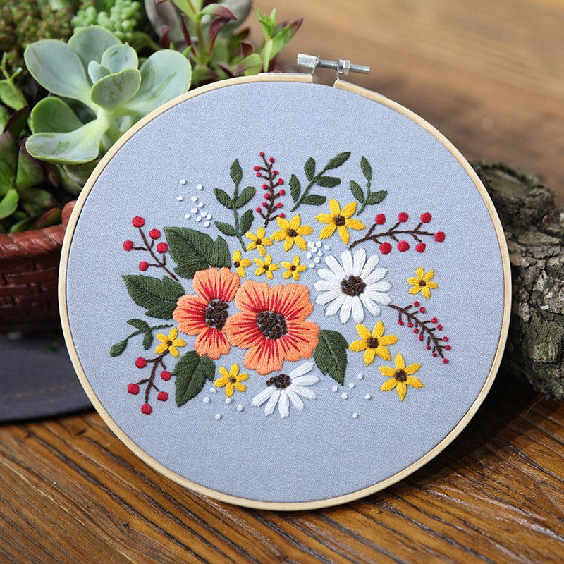 3D Flower Embroidery Kit
