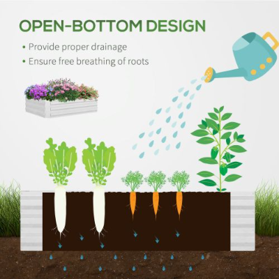Raised Garden Bed with Greenhouse Cover